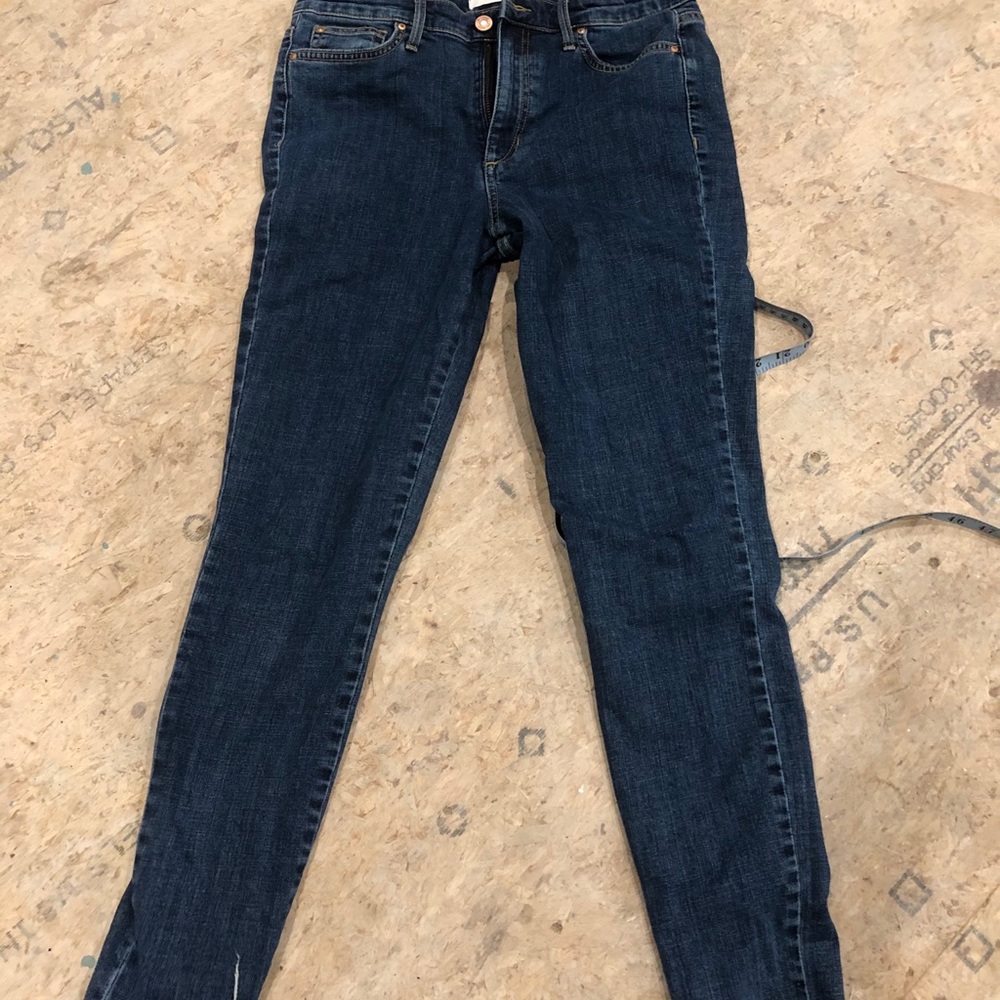 Ella Moss ankle rip seamed skinny jeans 27